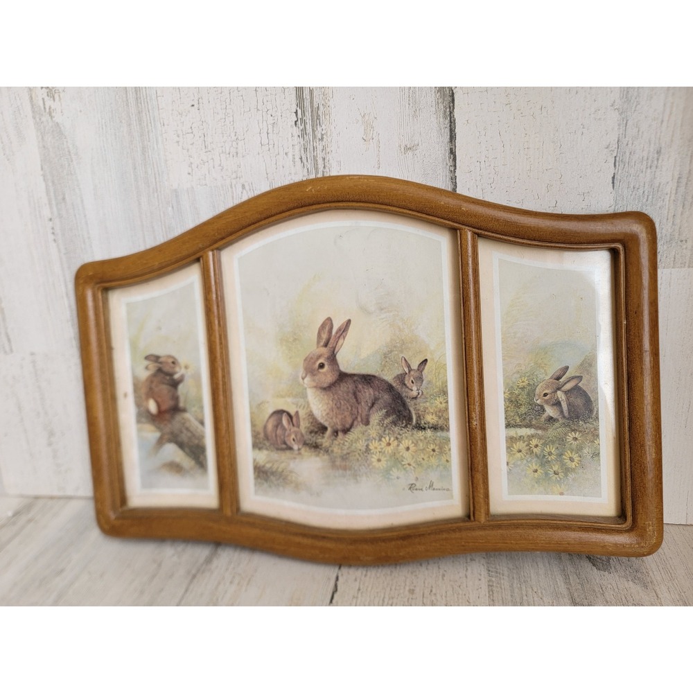 Ruane Manning Easter Bunny print framed art hanging home decor spring